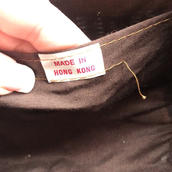 Rare Find 60s/70s Coated Wicker Buckle Handbag Hand Made In Hong Kong EUC - Picture 10 of 13